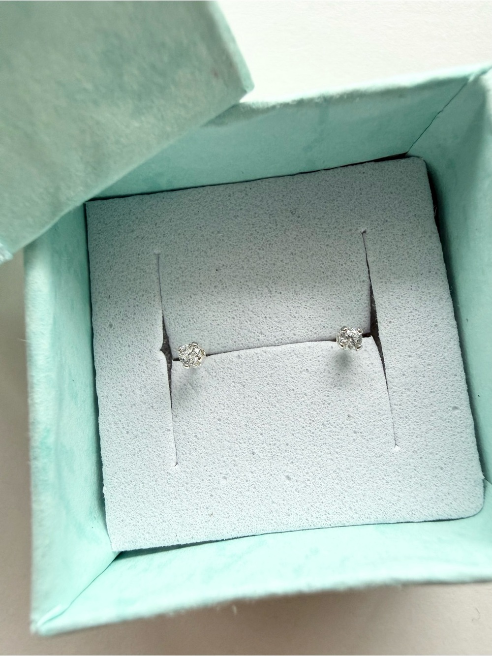 Sterling silver 925- 2mm Cz stud earrings (teeeeny tiny)!